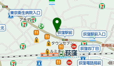 おかしのまちおか 荻窪店の地図画像