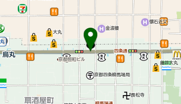 日本旅行 京都四条支店の地図画像