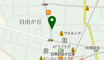 ホットヨガスタジオLAVA(ラバ) 自由が丘学園通り店の地図画像
