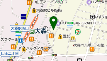 ホットヨガスタジオLAVA(ラバ) 大森店の地図画像