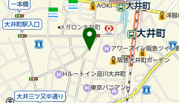 ホットヨガスタジオLAVA(ラバ) 大井町店の地図画像