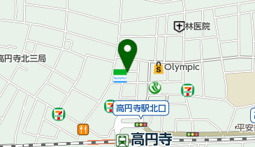 ホットヨガスタジオLAVA(ラバ) 高円寺店の地図画像