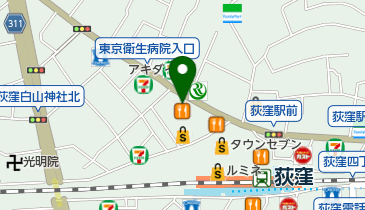 ホットヨガスタジオLAVA(ラバ) 荻窪店の地図画像