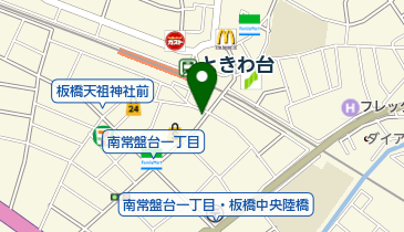 ホットヨガスタジオLAVA(ラバ) ときわ台店の地図画像