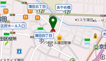 ホットヨガスタジオLAVA(ラバ) 蒲田東口店の地図画像