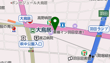 ホットヨガスタジオLAVA(ラバ) 大鳥居店の地図画像