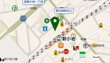 ホットヨガスタジオLAVA(ラバ) 新小岩店の地図画像