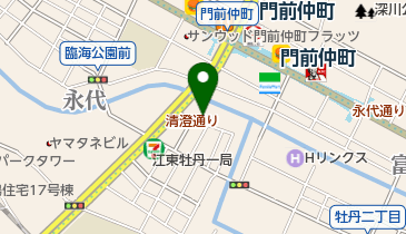 ホットヨガスタジオLAVA(ラバ) 門前仲町店の地図画像