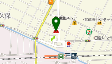 ホットヨガスタジオLAVA(ラバ) 三鷹店の地図画像