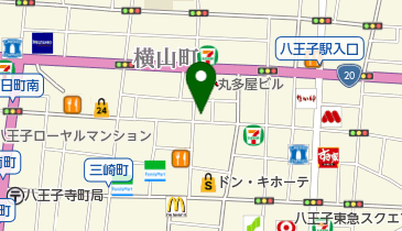 ホットヨガスタジオLAVA(ラバ) 八王子店の地図画像