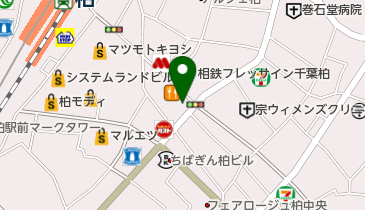 ホットヨガスタジオLAVA(ラバ) 柏店の地図画像