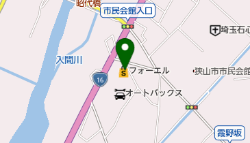 ホットヨガスタジオLAVA(ラバ) 狭山市店の地図画像