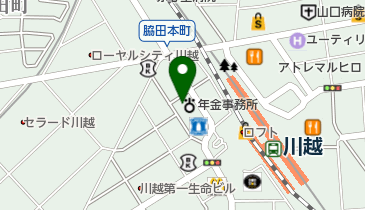 ホットヨガスタジオLAVA(ラバ) 川越店の地図画像