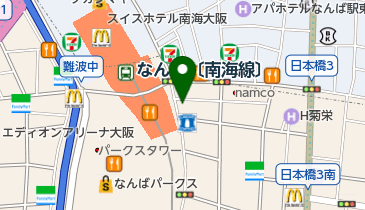 ホットヨガスタジオLAVA(ラバ) なんば店の地図画像