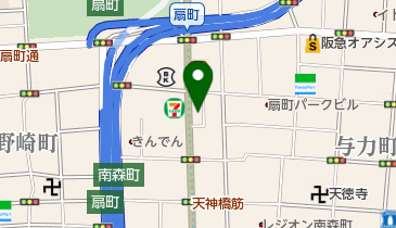 ホットヨガスタジオLAVA(ラバ) 扇町店の地図画像