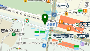 ホットヨガスタジオLAVA(ラバ) 天王寺店の地図画像