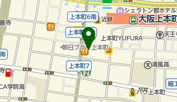 ホットヨガスタジオLAVA(ラバ) 大阪上本町店の地図画像
