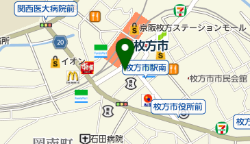 ホットヨガスタジオLAVA(ラバ) 枚方市駅前店の地図画像