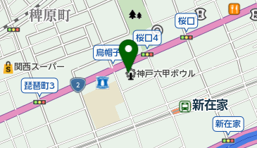 ホットヨガスタジオLAVA(ラバ) 六甲道店の地図画像
