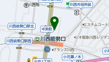 ホットヨガスタジオLAVA(ラバ) 川西能勢口駅前店の地図画像