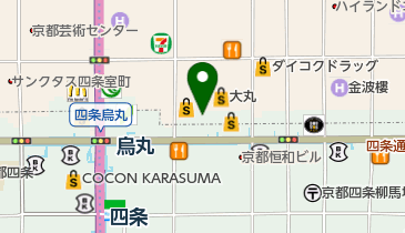 ホットヨガスタジオLAVA(ラバ) 京都四条烏丸店の地図画像