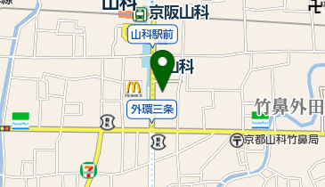 ホットヨガスタジオLAVA(ラバ) 山科店の地図画像