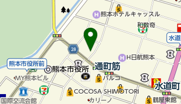 ホットヨガスタジオLAVA(ラバ) 熊本上通り店の地図画像
