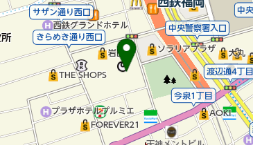 e.m. 福岡岩田屋店の地図画像