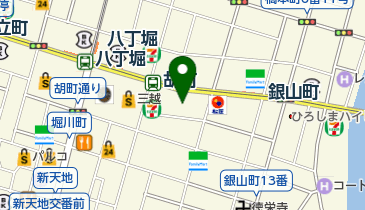 ビリヤード&カフェバー Hammer(ハマー) 広島胡町電停前店の地図画像