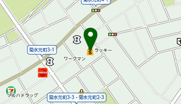 ラッキー 菊水元町店の地図画像