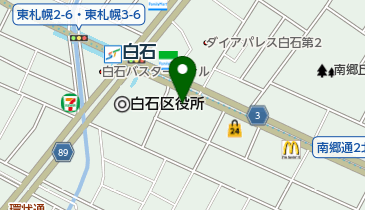 ラッキー衣料館 白石ターミナル店の地図画像