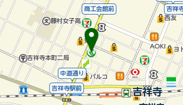 銀座山野楽器 ヤマノミュージックサロン吉祥寺の地図画像