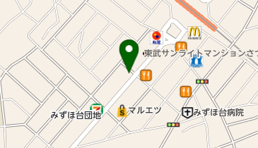 みずほ台動物病院の地図画像