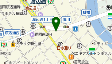 大賀薬局 渡辺通り1丁目店の地図画像