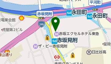 ヘアドレッシング大場 東急プラザ赤坂店の地図画像