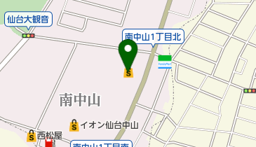 未来屋書店 仙台中山店の地図画像