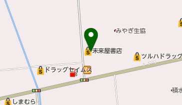未来屋書店 亘理店の地図画像