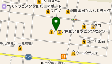 未来屋書店 東根店の地図画像