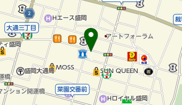 スガワラ靴店 盛岡店の地図画像