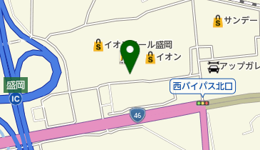 スポーツオーソリティ イオンモール盛岡店の地図画像