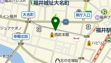 BLACK LABEL CRESTBRIDGE(ブラック レーベル クレストブリッジ) 西武福井店の地図画像