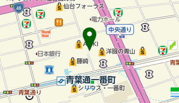 STONE MARKET(ストーン マーケット) 仙台一番町店の地図画像