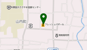 フレッシュバザール 篠山店の地図画像