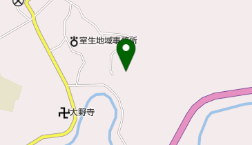 旧県立室生高等学校グランド跡地の地図画像