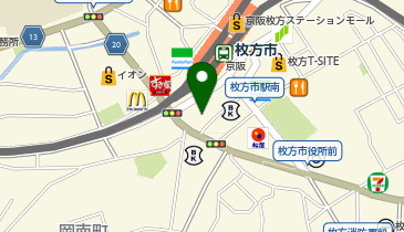 英会話イーオン 枚方校の地図画像