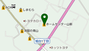 山新石岡店 インテリアショップの地図画像