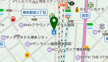 代々木アニメーション学院 福岡校の地図画像