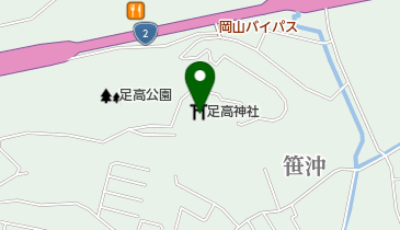 足高神社の地図画像