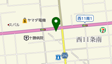 アフラックサービスショップ 帯広西12条店の地図画像