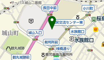 かごしま県民交流センターパスポート窓口の地図画像